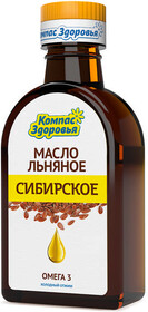 Льняное масло Компас Здоровья Сибирское, 200 мл