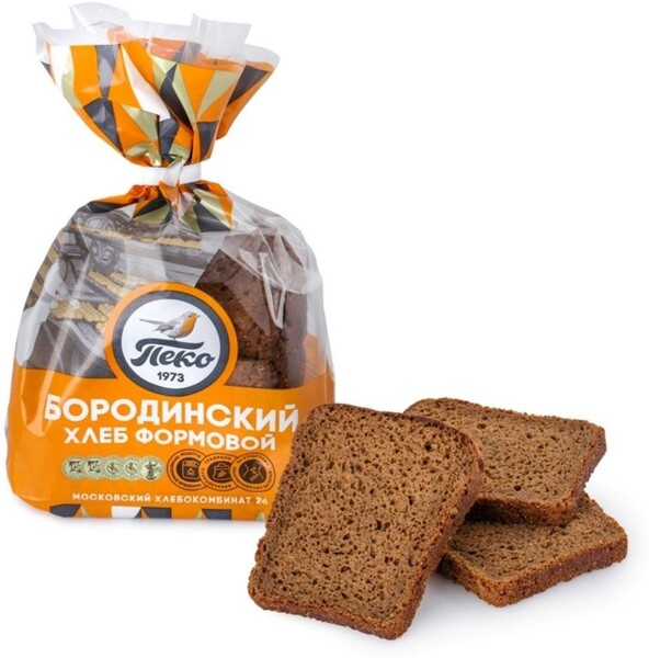 Хлеб Бородинский 350г Пеко
