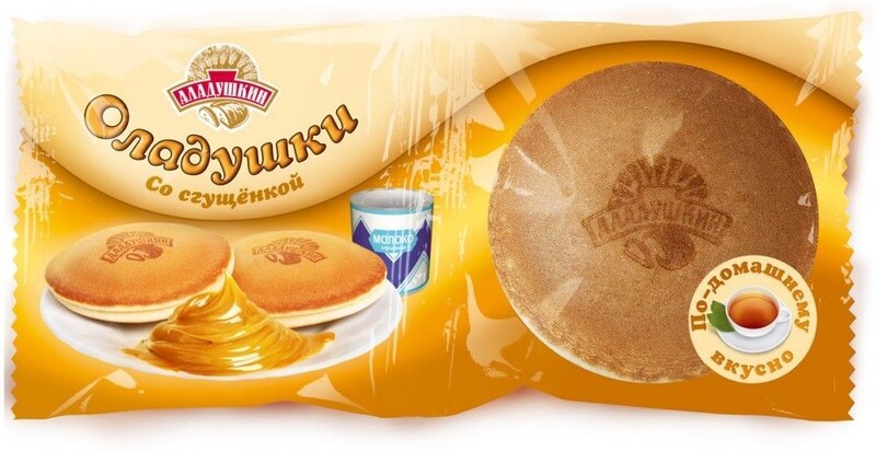 Оладушки АЛАДУШКИН с вареной сгущенкой, 2x2*50г