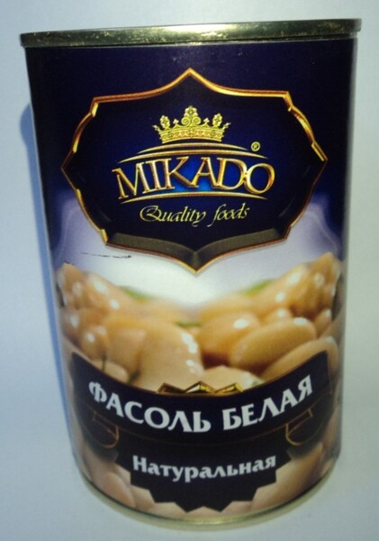 Фасоль белая в собственном соку ж/б 425мл Микадо