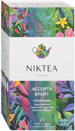 Чай Niktea Ассорти Брайт 5 видов по 5 пакетиков