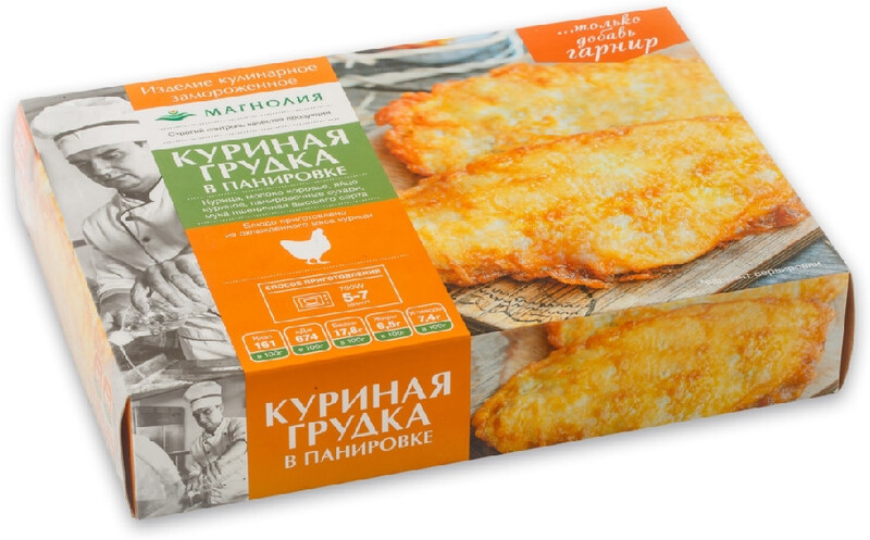 Куриная грудка в панировке  замороженная Магнолия  300г