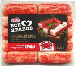 Крабовые Палочки Vici с Натуральным Крабом 250г