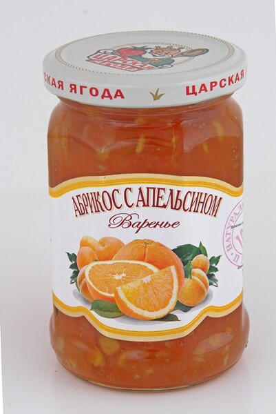 Варенье Абрикос с апельсином Царская ягода, 360 г