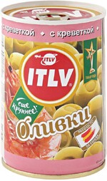 Оливки ITLV с креветкой 300 г