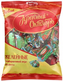 Конфеты желейные Красный Октябрь барбарисовый вкус 250г