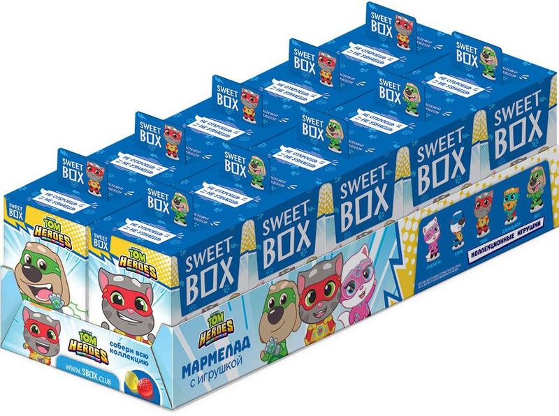 Мармелад Sweetbox Говорящий Том в Коробочке с Игрушкой 10гр