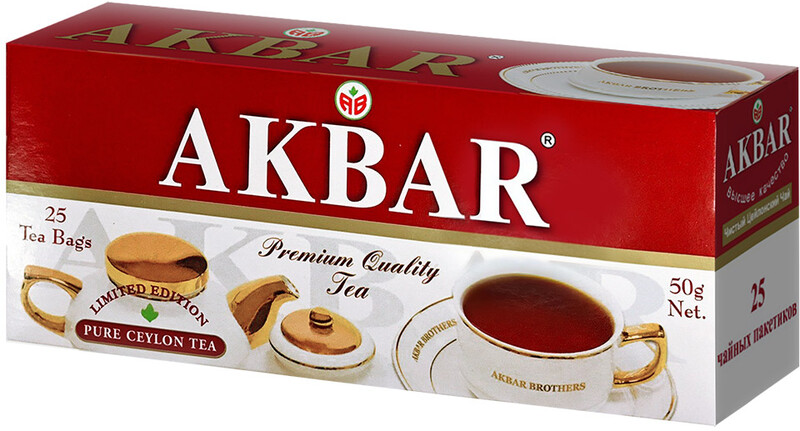 Чай Akbar Ceylon Limited Edition черный в пакетиках 25 шт