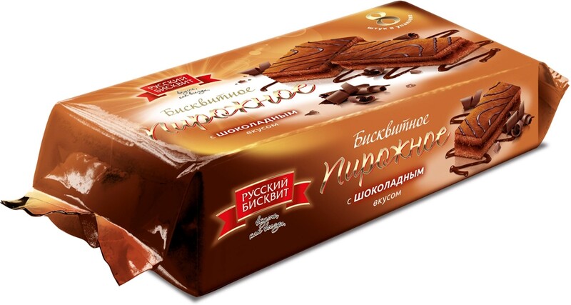 Пирожное «Русский бисквит» бисквитное с шоколадным вкусом, 240 г