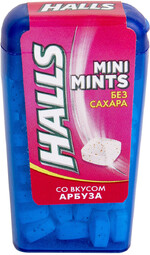 Конфеты Halls Mini Mints без сахара со вкусом арбуза 12,5Г