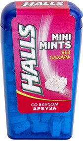 Конфеты Halls Mini Mints без сахара со вкусом арбуза 12,5Г