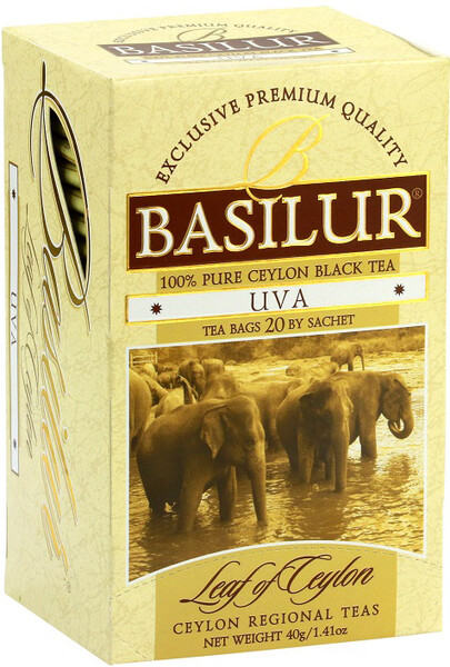 Чай Basilur Uva Лист Цейлона OP 20 пакетиков