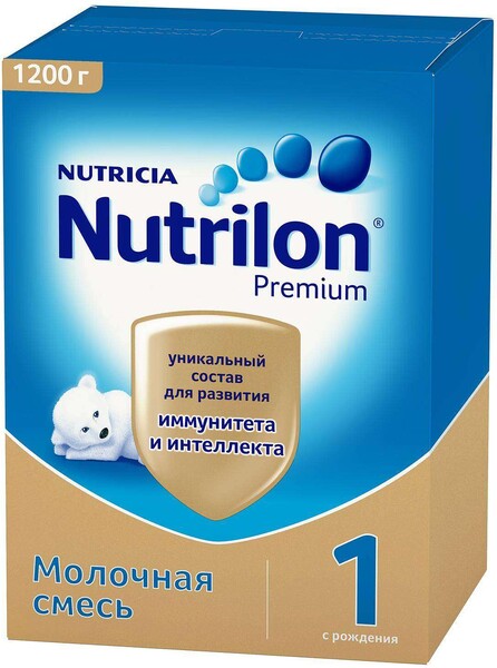 Смесь молочная сухая Nutrilon Nutricia Premium 1 Pronutri+ начальная адаптированная с 0 месяцев 1.2 кг