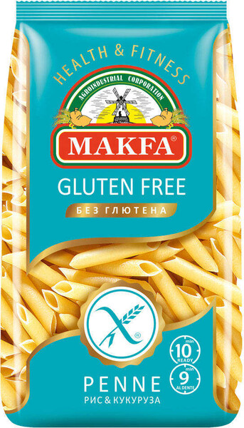 Макаронные изделия Makfa без глютена Penne (перья), 300г