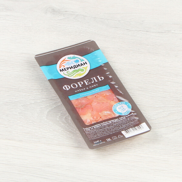 Набор рыбы Меридиан к пиву из форели 200 г