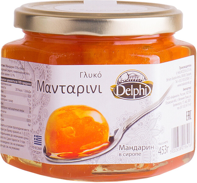 Мандарины Delphi в сиропе 453 г