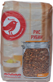 Рис красный АШАН Рубин, 500 г
