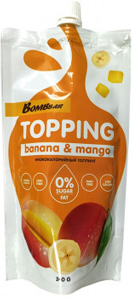Соус Bombbar Topping банан с манго, 240 г