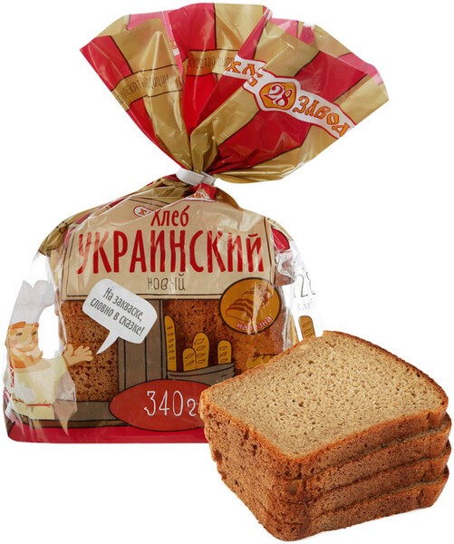 Хлеб Украинский Хлебозавод №28 нарезка 340 г