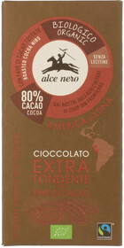 Шоколад Alce Nero горький с дроблеными зернами какао плиточный 100 г