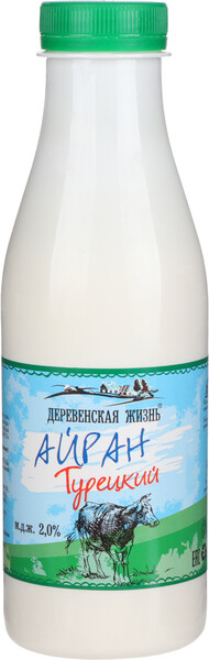 Айран ДЕРЕВЕНСКАЯ ЖИЗНЬ Турецкий 2% без змж Россия, 500 г