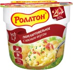 Картофельное пюре РОЛЛТОН с мясным вкусом, 40г