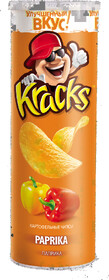 Чипсы Kracks со вкусом паприки, 160 г