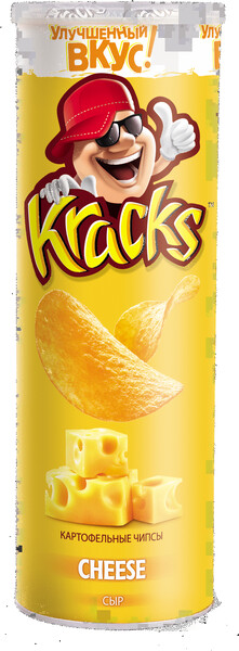 Чипсы Kracks со вкусом сыра, 160 г