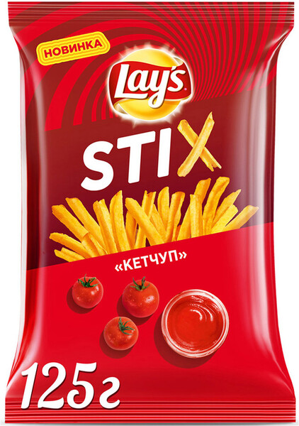 Чипсы картофельные Lays STIX Кетчуп 125 г