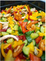 Салат с креветками АШАН, вес