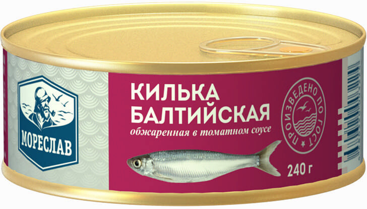 Килька Мореслав Балтийская в томатном соусе, 240 г
