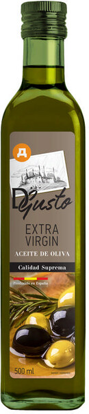 Масло Дикси GUSTO оливковое Extra Virgin 100%, 0,5 л