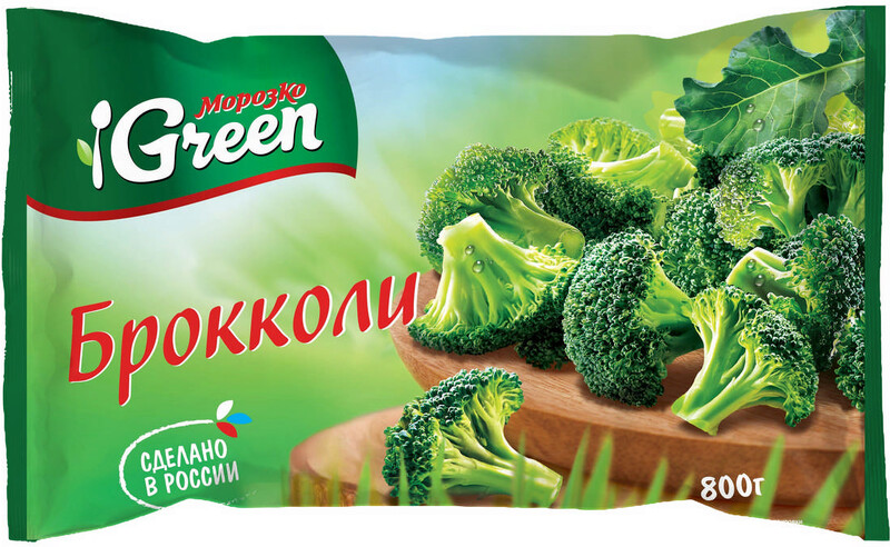 Брокколи Морозко Green замороженные, 800 г