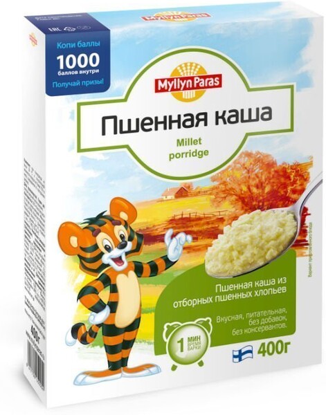 Крупа пшенная Myllyn Paras Тигренок каша пшенная 400 г
