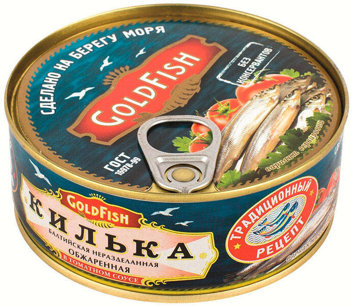 Килька Gold Fish в томатном соусе 240г