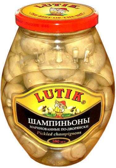 Шампиньоны LUTIK маринованные по-дворянски, 580 мл
