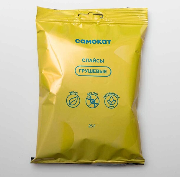 Чипсы фруктовые Самокат грушевые слайсы, 25 г