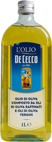 Масло оливковое DE CECCO рафинированное, с добавлением нерафинированных оливковых масел, 1000мл Италия, 1000 мл