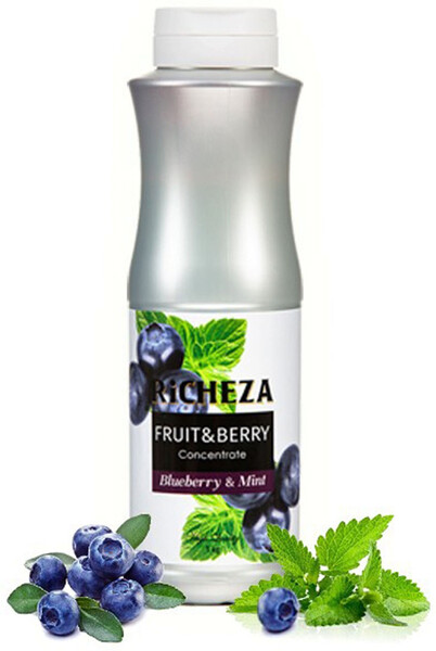 Концентрат для напитков 1 кг, Черника-Мята
