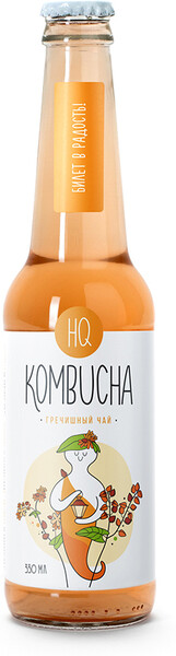 Напиток Комбуча HQ Kombucha Гречишный чай 330 мл Россия