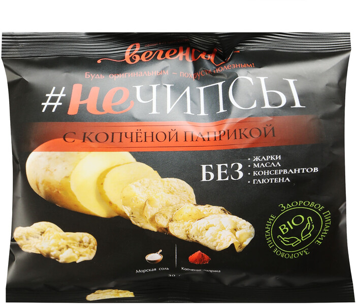 Нечипсы Вегенсы с копченой паприкой 30 г