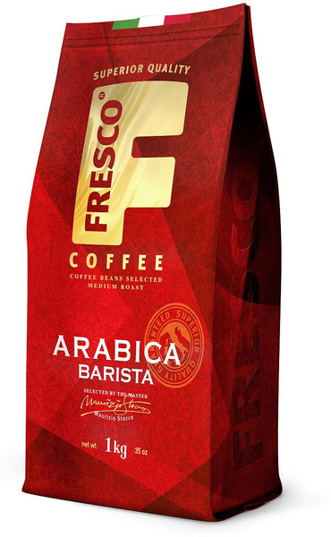 Кофе FRESCO Arabica Barista 1000г, зерно, пакет