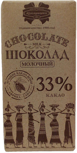 Шоколад «Коммунарка» молочный 33%, 90 г