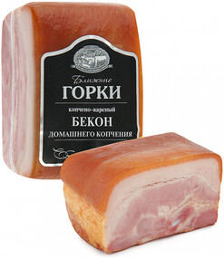 Бекон Ближние горки домашнего копчения копчено-вареная 350 г