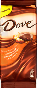 Шоколад Dove молочный миндаль апельсин 90г