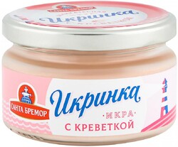 Икра мойвы «Санта Бремор» Икринка деликатесная с креветками, 160 г