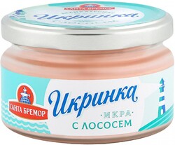 Икра деликатесная Икринка с копченым лососем 160 г