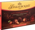 Конфеты Бабаевский Dark cream collection целый фундук и дробленый миндаль 200 г