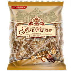 Конфеты Бабаевские оригинальные с фундуком и какао 200г