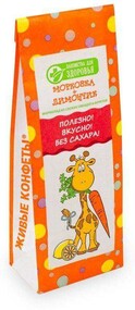 Живые конфеты «Лакомства для здоровья» морковка+лимончик, 105 г